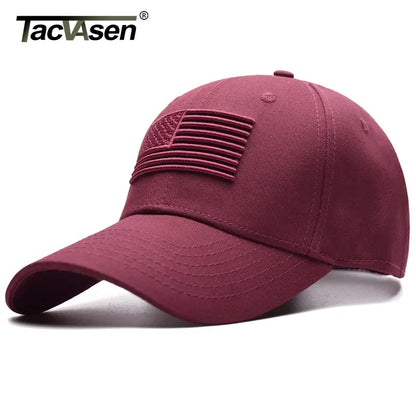 TACVASEN Tactical Cap: USA Flag Snapback Hat