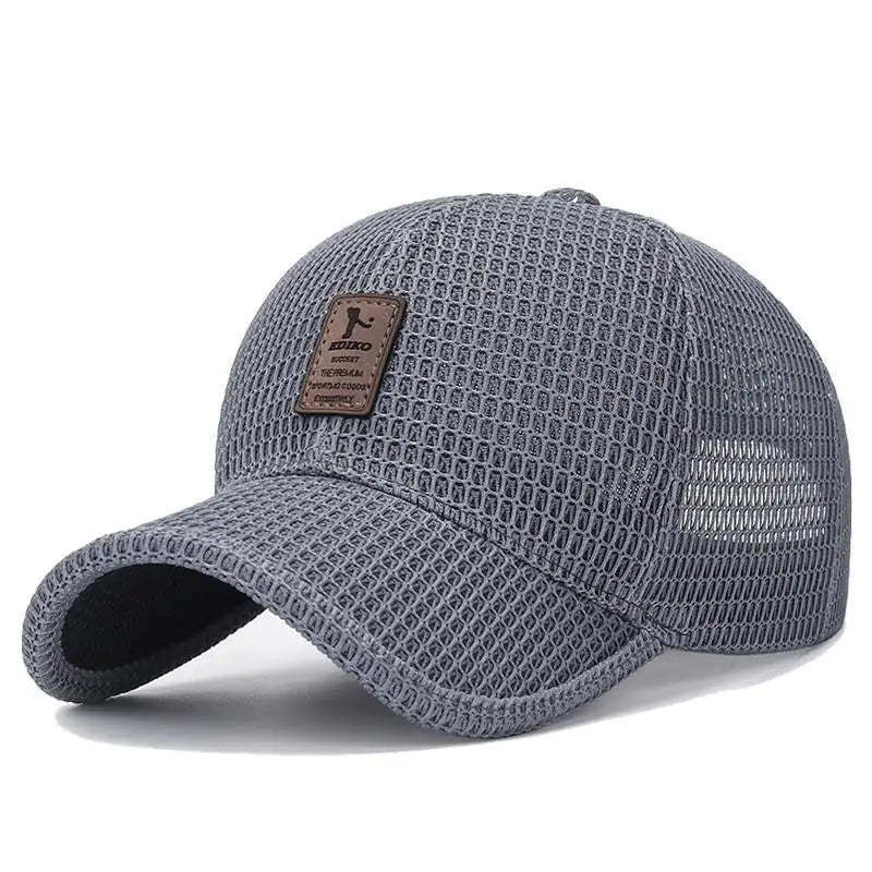 Mesh Curved-Brim Cap