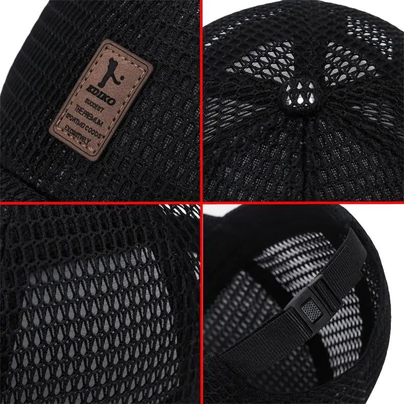 Mesh Curved-Brim Cap