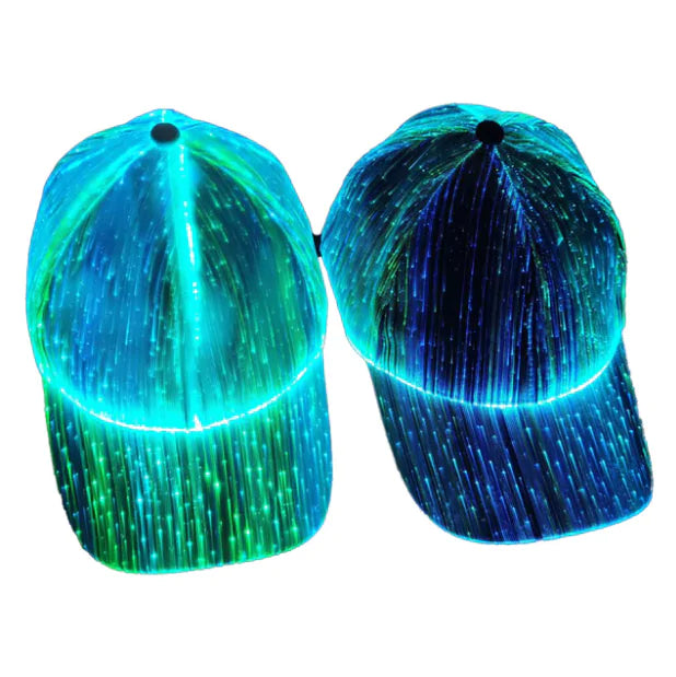 EDM Fiber Optic LED Hat