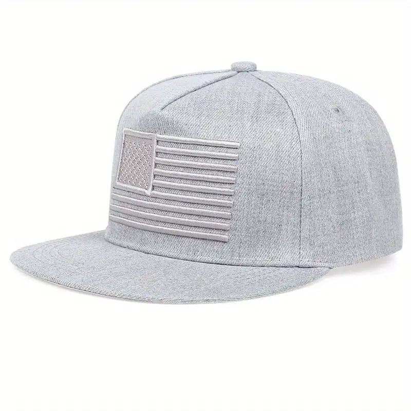 American Flag Flat Bill Hat