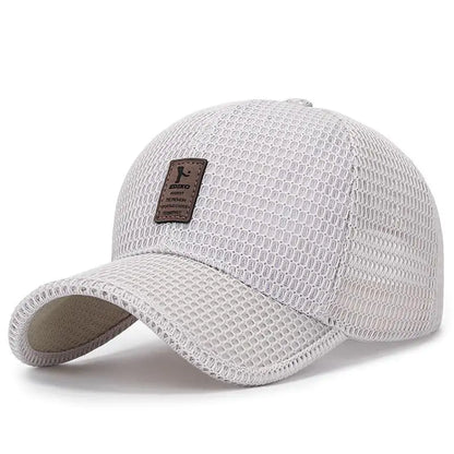 Mesh Curved-Brim Cap