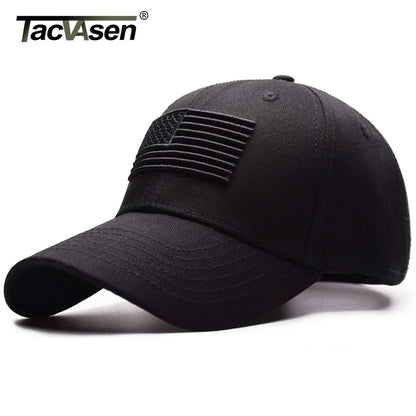 TACVASEN Tactical Cap: USA Flag Snapback Hat