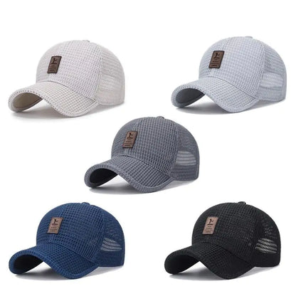 Mesh Curved-Brim Cap